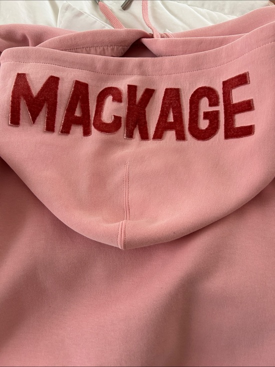 Mackage Other - Mackage Kids Pink Hoodie with Red Logo Letters